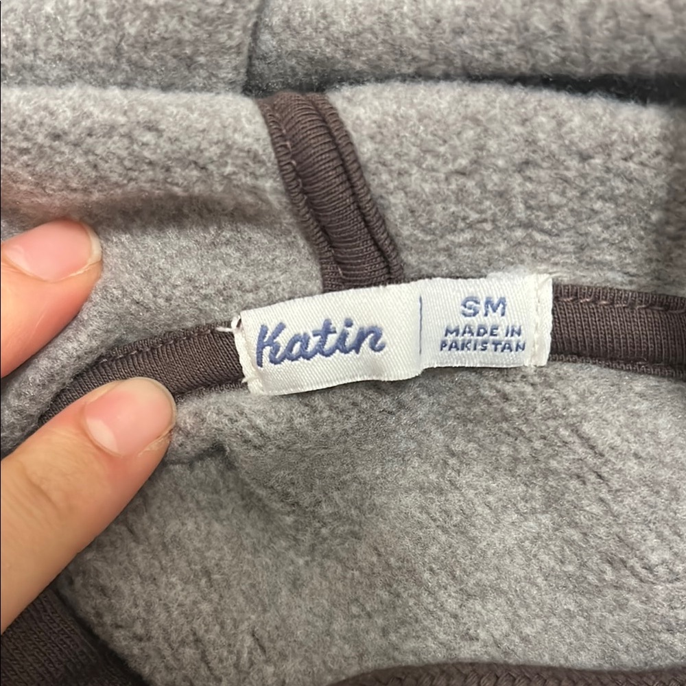 Kanvas by Katin Brown Sweatshirt with Swirl Orange Logo - Picture 4 of 5